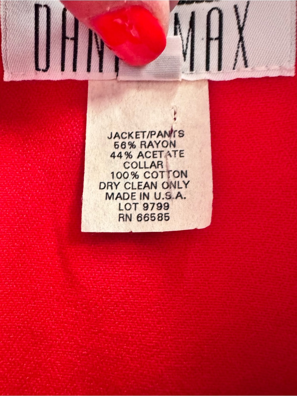Tailored Red Blazer - Picture 5 of 6